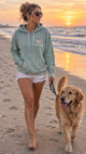 SG Women's Rope Embroidery Sponge Fleece Hoodie Sweatshirt