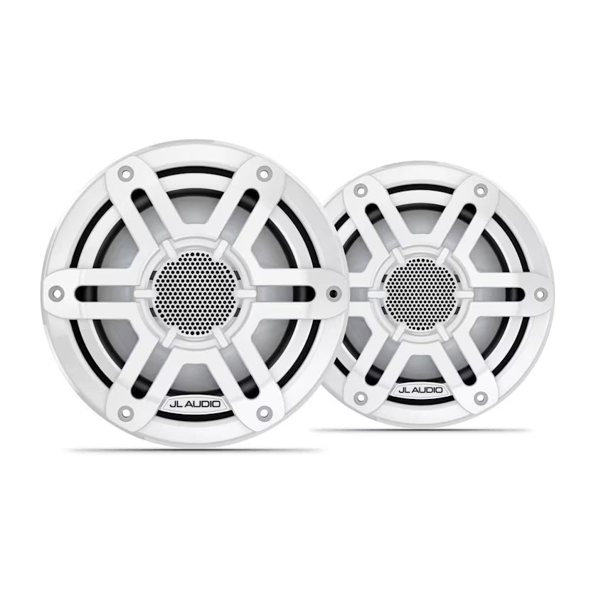 JL Audio M200 6.5in Marine Speaker Pair with White Sport Grille