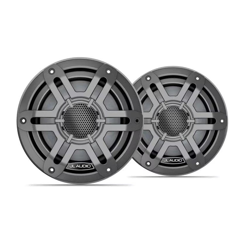 JL Audio M200 6.5in Marine Speaker Pair with Gray Sport Grille