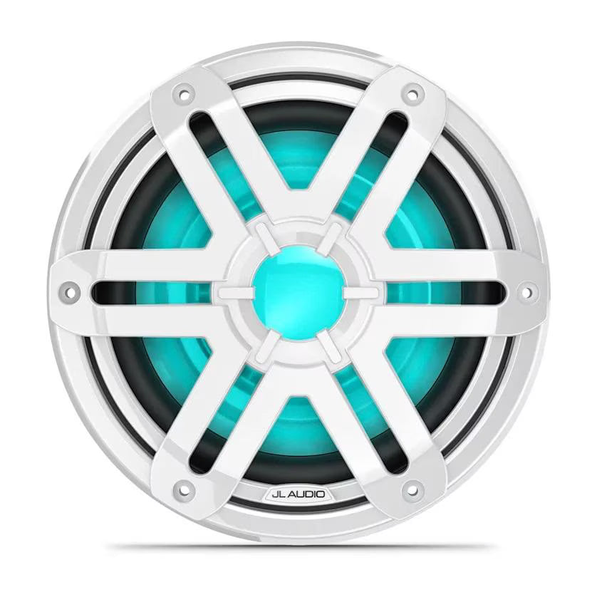 JL Audio M200 10in Marine Subwoofer with LED and White Sport Grille