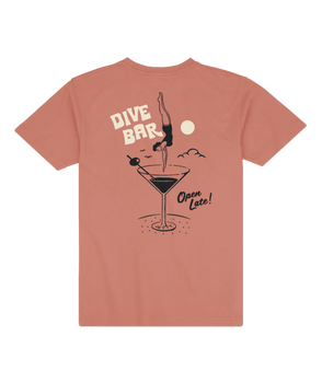 Jetty Dive Bar Tee 0726DIVE Mauve