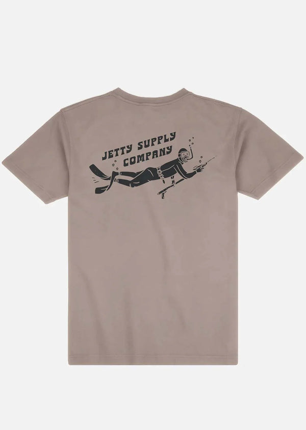 Jetty Spearfisher Tee Cinder / 2X-Large
