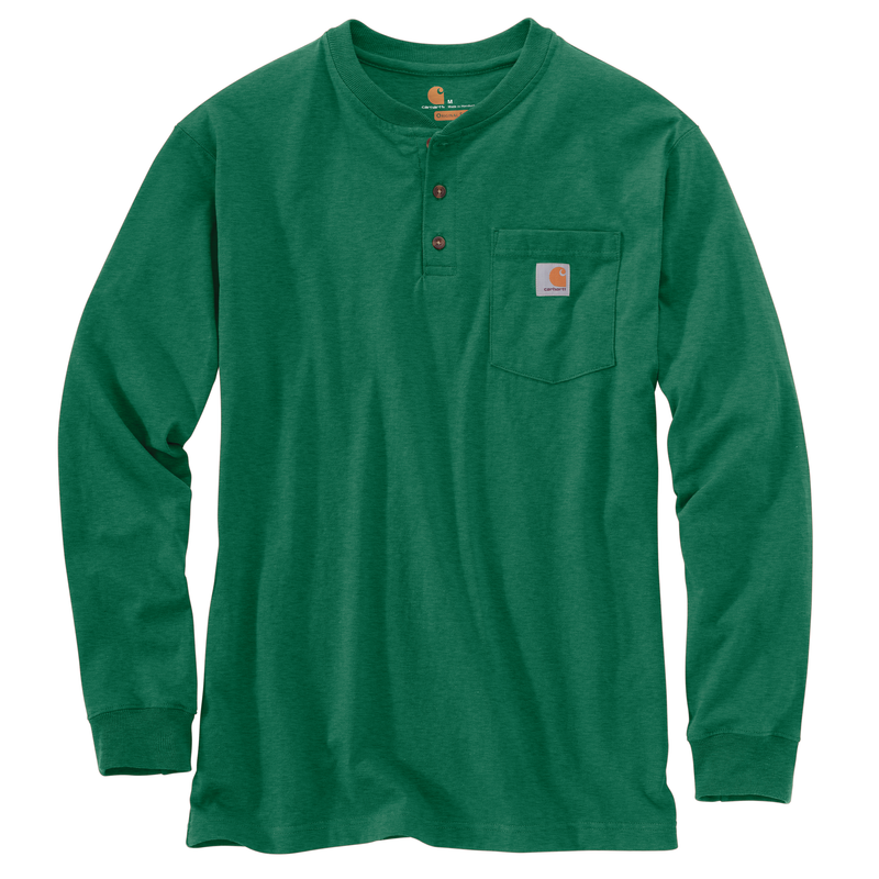 Carhartt Loose Fit Heavyweight Long Sleeve Pocket Henley T-Shirt