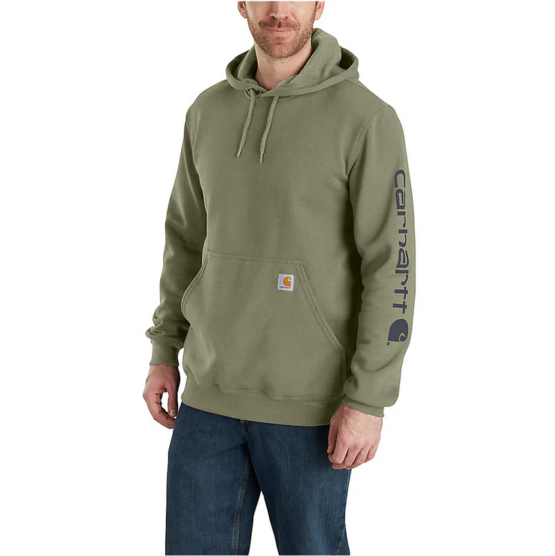 Carhartt® Loose Fit Midweight Logo Sleeve Graphic Hoodie