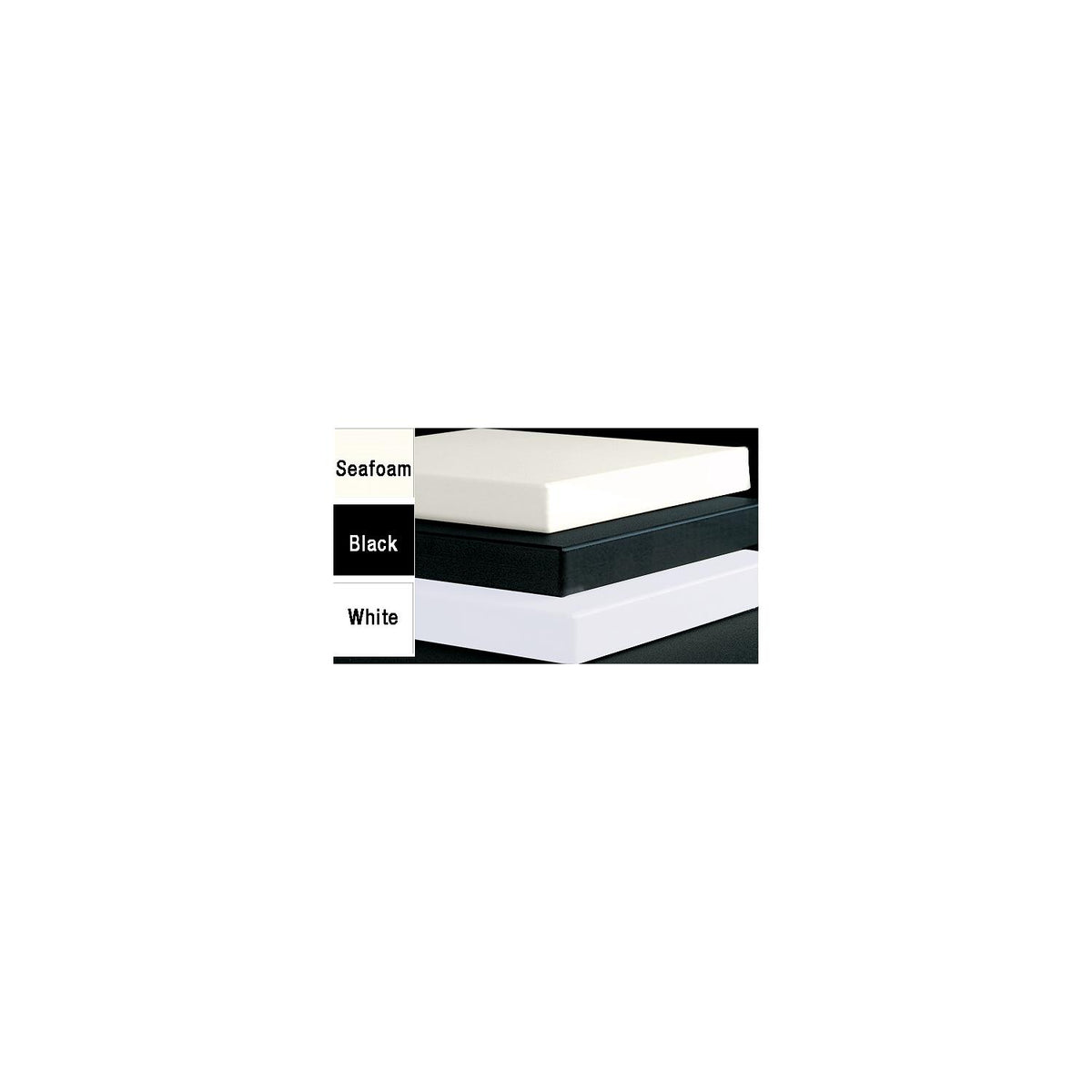 Teak Isle Marine King Starboard 12" x 27" x 1/2" White/White