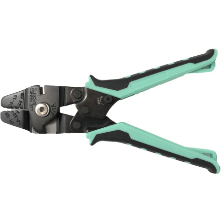 Lee Fisher Joyfish Ratchet Crimper Ergonomic Rubber Handle