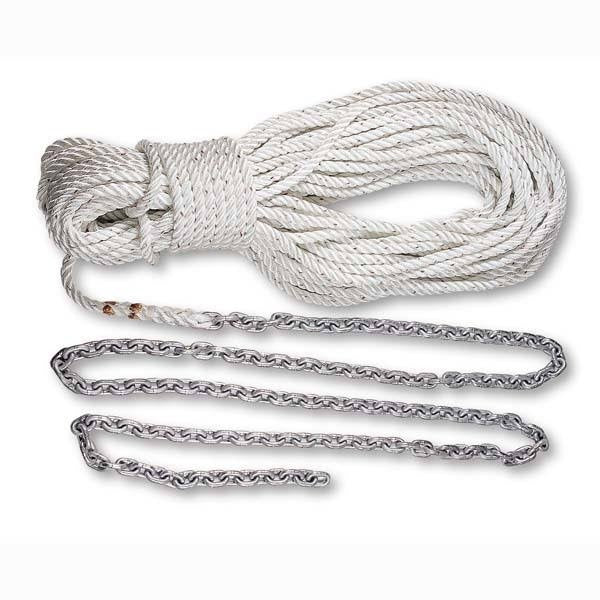Lewmar 10ft 1/4in G4 Chain W/150ft 1/2in Rope