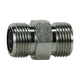 Steel Staight Adapater Connector MORFSxMOFS