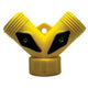 Plastic Garden Hose Non-Corrossive 2-Way Shut Off Valve FGHxMGH-MGH