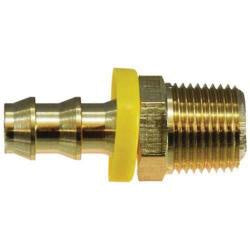 Midland Industries - Brass Straight Adapater Push-On HBxMP