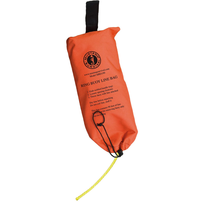 Mustang Survival Ring Buoy Bag With 90' Rope