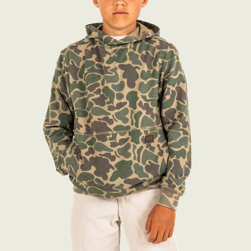 Marsh Wear Youth Fireside Hoodie Green Mallard Camo / Large