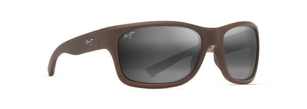 Maui Jim Ano Nui Sunglasses Matte Solid Brown / Neutral Grey Lens