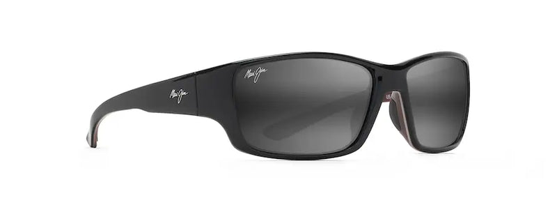 Maui Jim Local Kine Sunglasses Soft Black Sea Blue Grey / Blue Hawaii Lens