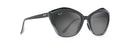 Maui Jim Lotus Sunglasses Gloss Black Fade / Neutral Grey Lens