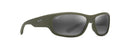 Maui Jim Maukele Sunglasses Matte Black Blue / Blue Hawaii Lens