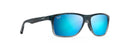 Maui Jim Onshore Sunglasses Blue Black Stripe Fade / Blue Hawaii Lens