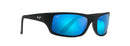 Maui Jim Peahi Sunglasses Matte Black / Hawaii Lava Lens