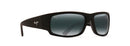 Maui Jim World Cup Sunglasses Matte Black Rubber / Neutral Grey Lens