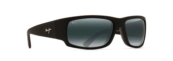 Maui Jim World Cup Sunglasses Matte Black Rubber / Neutral Grey Lens