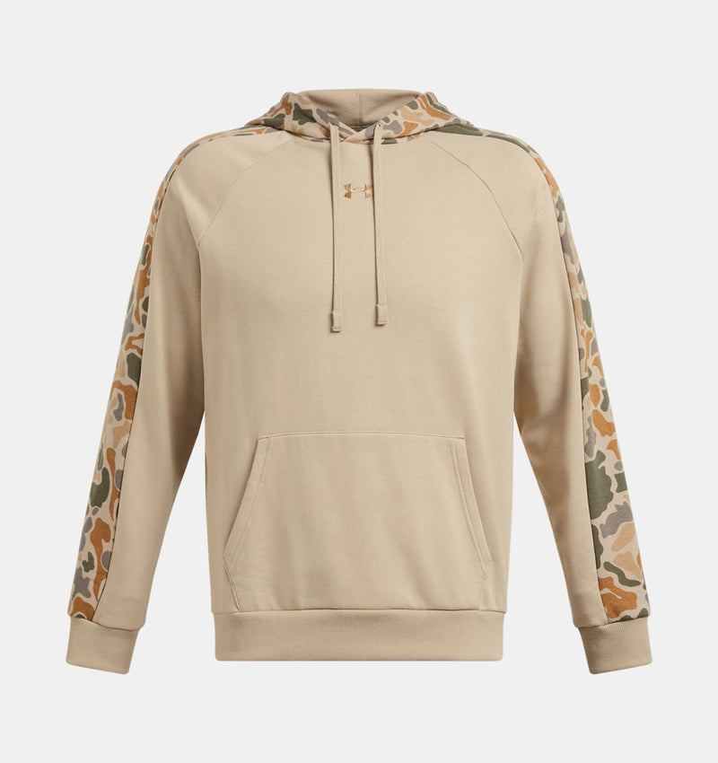 Men's Under Armour Rival Fleece Camo Blocked Hoodie