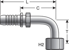 Echelon 4-Wire Female JIC 90 Degree