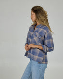 Salty Crew Nomad Flannel Dusty Blue / Small
