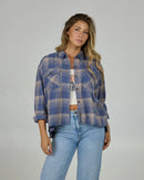 Salty Crew Nomad Flannel Dusty Blue / X-large
