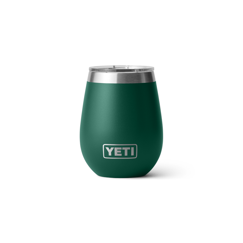 YETI - 10 oz Rambler Wine Tumbler Black Forest Green