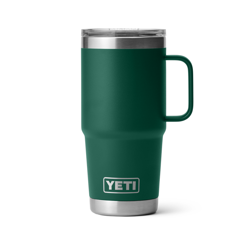 YETI - 20 oz Rambler Travel Mug with Stronghold Lid Black Forest Green