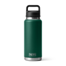 YETI - 36 oz Rambler Bottle With Chug Cap Black Forest Green