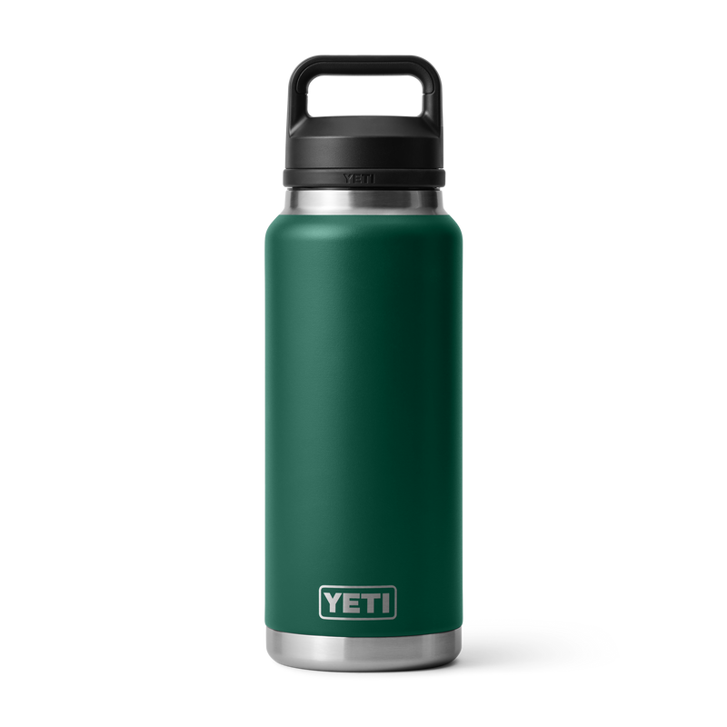 YETI - 36 oz Rambler Bottle With Chug Cap Black Forest Green