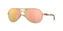Oakley Feedback Sunglasses Polished Gold / Prizm Rose Gold Mirror