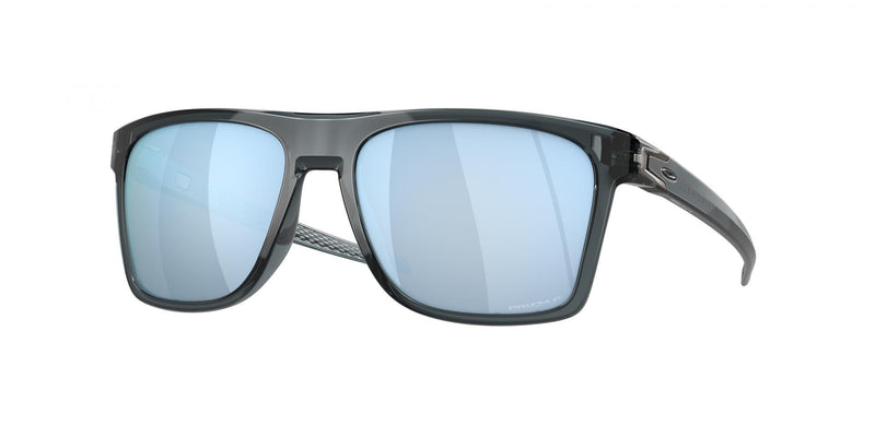 Oakley Leffingwell Sunglasses Crystal Black / Prizm Deep Water Mirror