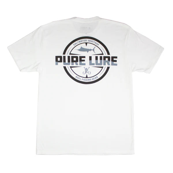 Pure Lure Salty T-Shirt White Black / 2X-Large