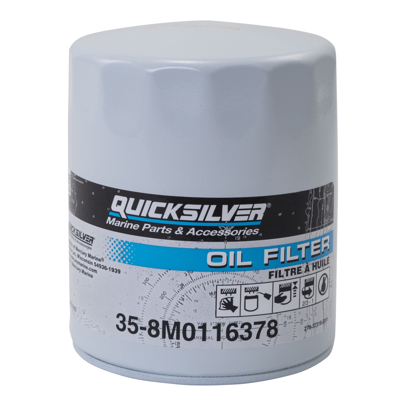 Quicksilver Oil Filter 8M0116378 MCM/MIE Ford Engines