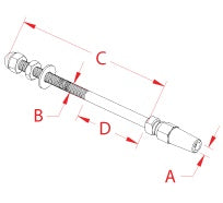 Atlants Rail 3/16" Raileasy Stud Assembly