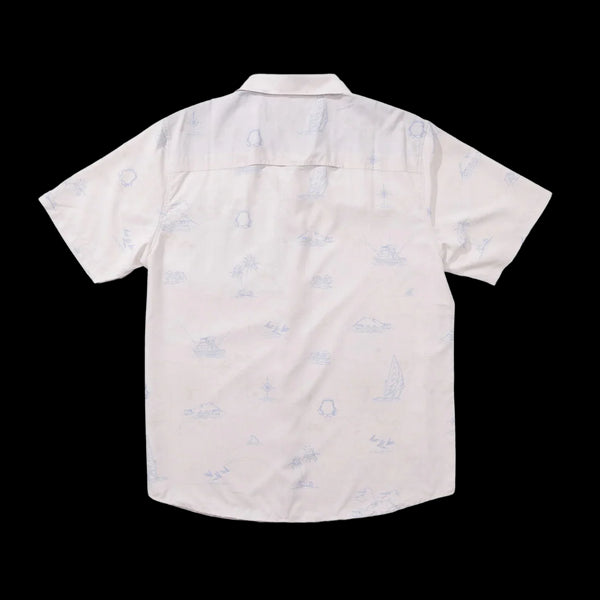 Salty Crew Mens Helmsman Uv Button Up Oyster / X-large