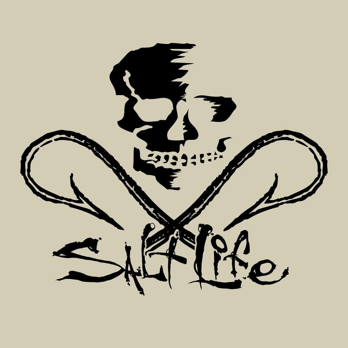 Salt Life - Hooked Skull Decal