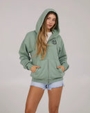 Salty Crew  Fishin Yang Zip Hoody Sage / Medium