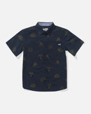 Salty Crew  Good Vibes Boys Short Sleeve Woven Navy / Small
