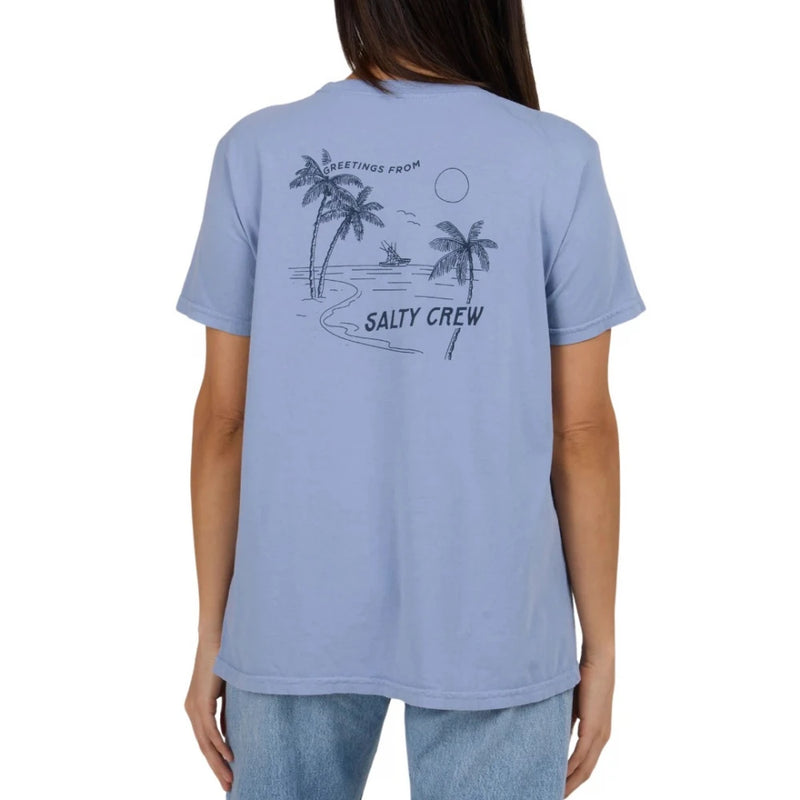 Salty Crew  Greetings B.F Tee Violet Blue / Small
