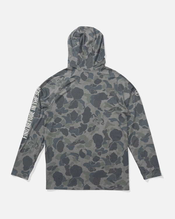 Salty Crew  Mariner Hood Tech Tee Sand Camo / X-Large