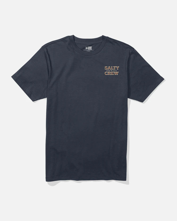 Salty Crew  Offset Short Sleeve Tee Navy / X-Large