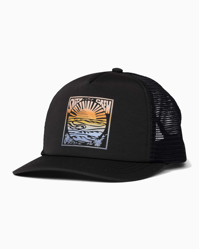 Salty Crew  Travel Trucker Black / OS