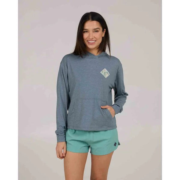 Salty Crew  Tippet Fill Tech Hoody Fin Blue / Medium