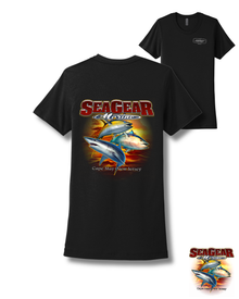 Sea Gear Apparel - 3 Fish Women's Boyfriend Short Sleeve