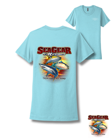 Sea Gear Apparel - 3 Fish Women's Boyfriend Short Sleeve