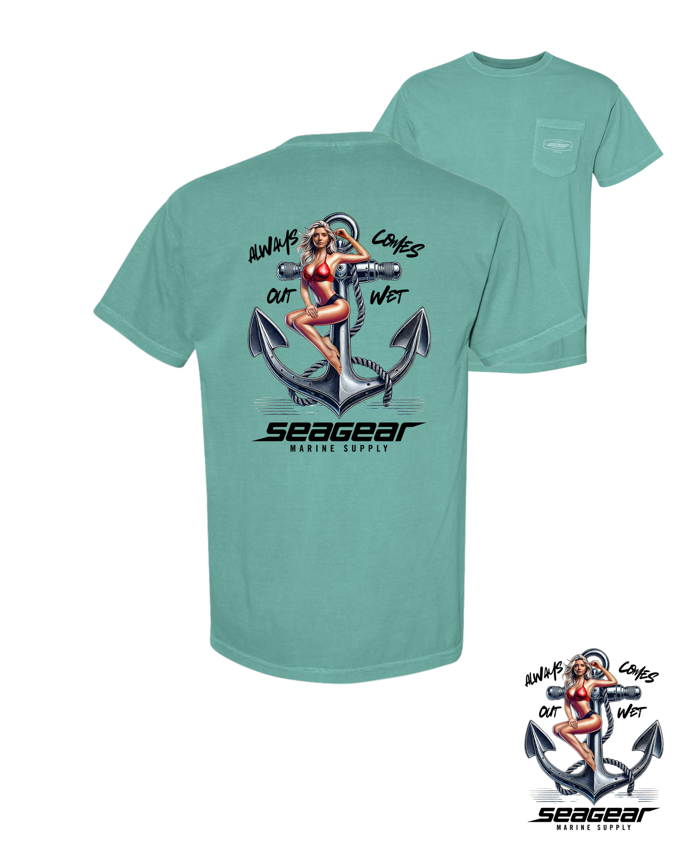 Sea Gear Apparel - Anchor Girl Short Sleeve Men