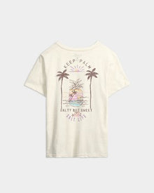 Salt Life - Keep Palm 2 SS Cotton Poly Slub Tee Cream